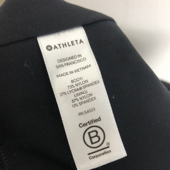 Athleta XS cropped stellar pant zipper pockets black 0797 - Picture 10 of 12